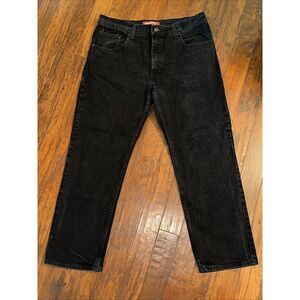 Arizona Men's Denim Jean Size 36X29,‎ Black, Straight Cut, Relaxed Fit (37-10)